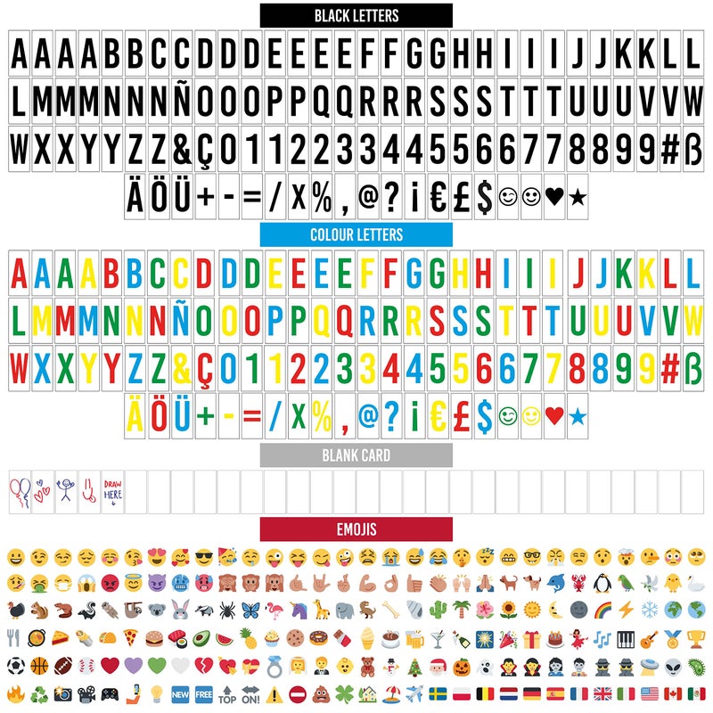BONNYCO Cinema Light Box with 400 Letters, Symbols, Emojis, 2 Markers and USB. Led Light Box Home Decor, Room Decor. Cinema Led Sign Letters Board, Novelty Gifts Christmas, Birthdays. Marquee Lightbox - Image 4